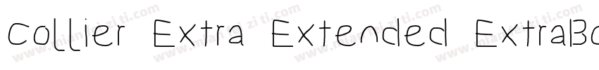 Collier Extra Extended ExtraBold字体转换